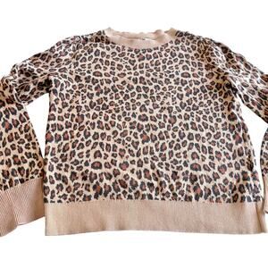 GAP girls leopard animal print sweater size 12/13